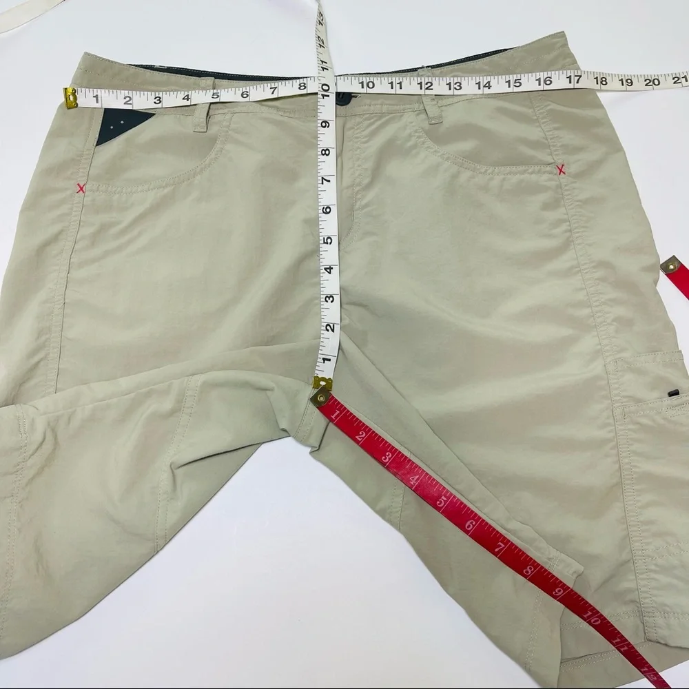Patagonia Away From Home Hiking Tan Khaki Nylon Bermuda 9” Shorts 14